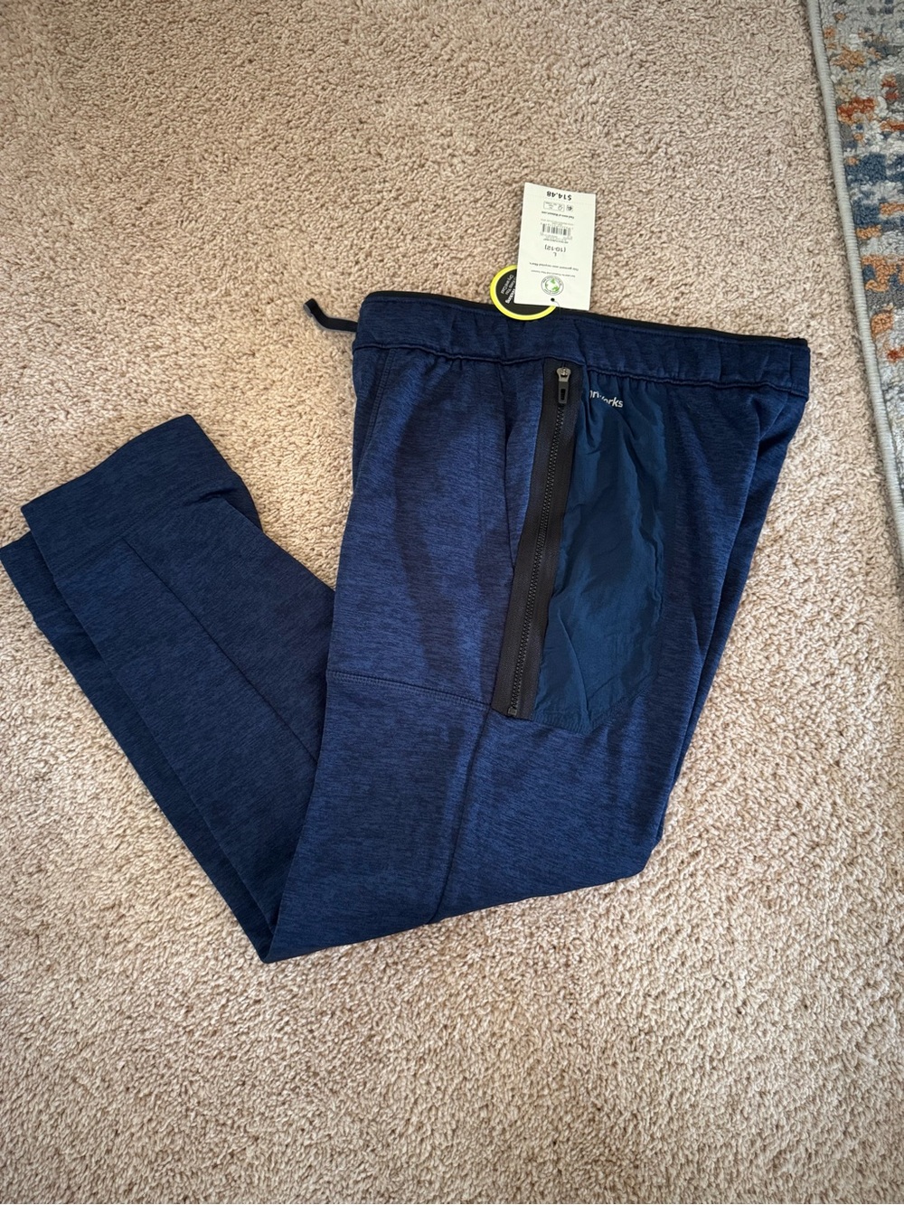 Athletic Works Navy Blue Kids Performance Joggers